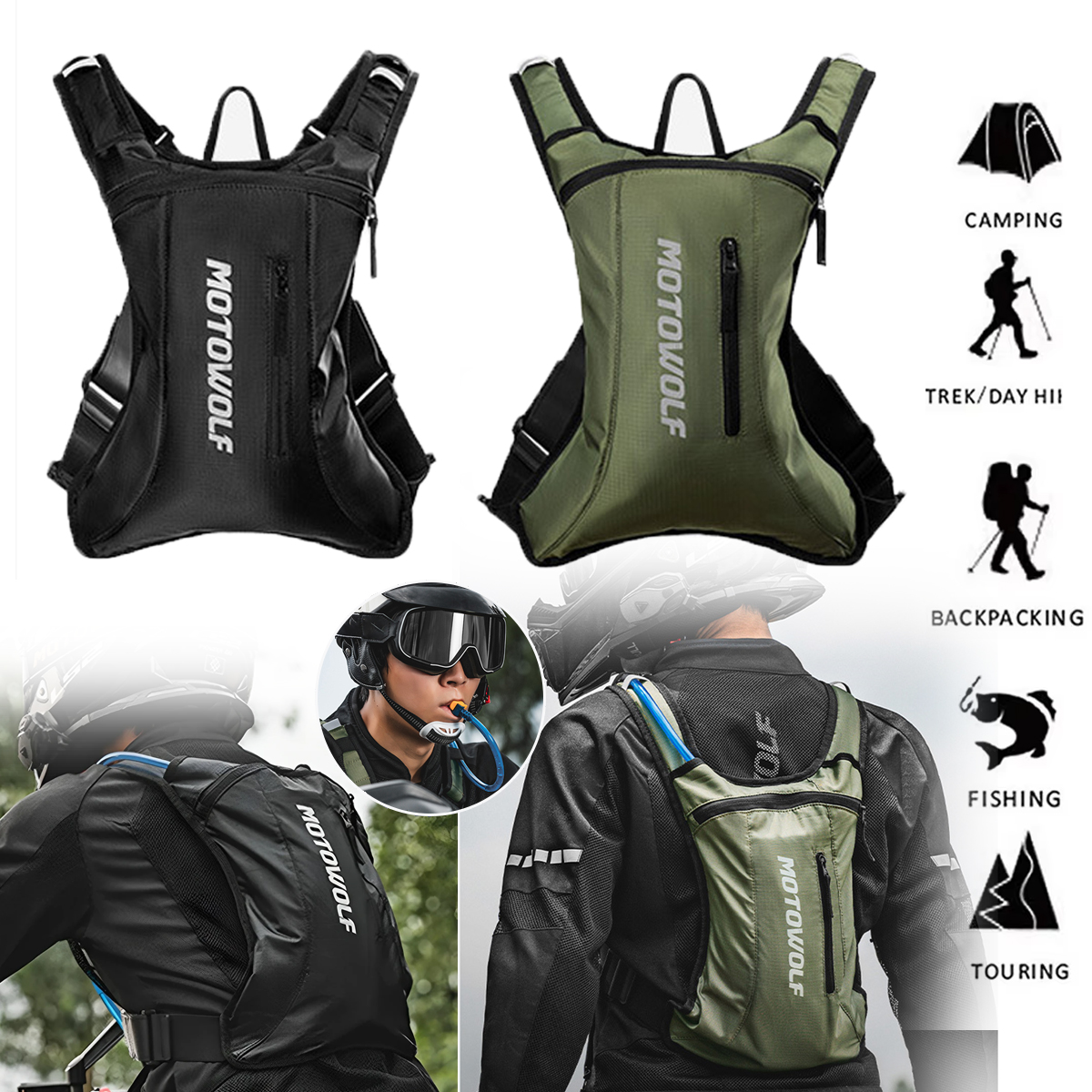 Mountain Biking Hydration Pack - Motorcycle Cycling Hydration Pack MTB Off