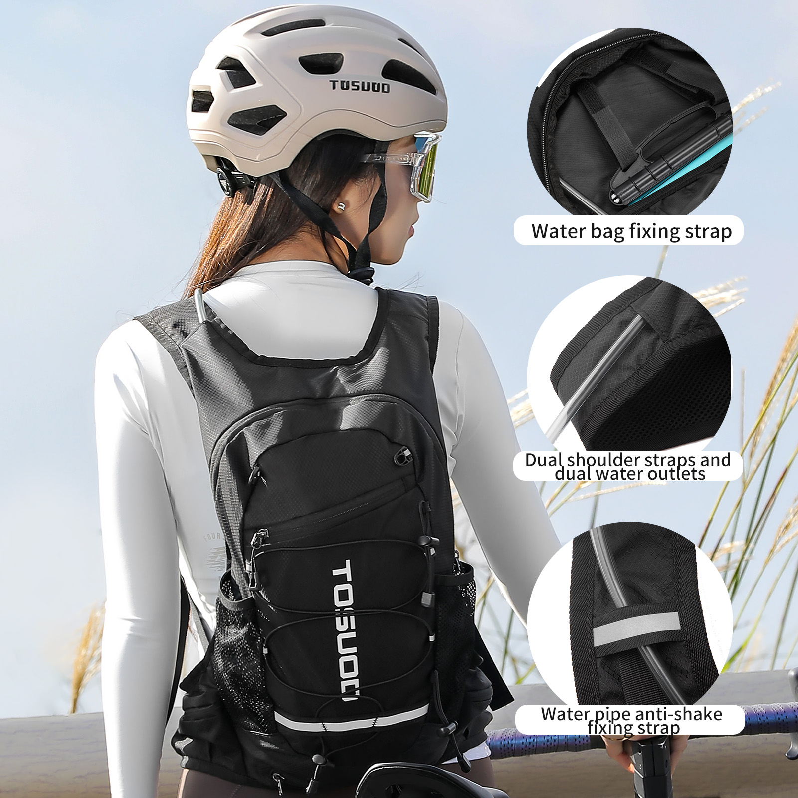 TOSUOD Motorcycle Cycling Hydr – обзор и цена Mountain Biking Hydration Pack