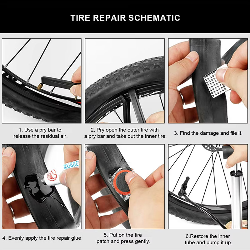 39pcs Bike Tire Repair Kit - B – обзор и цена Mountain Biking Kit