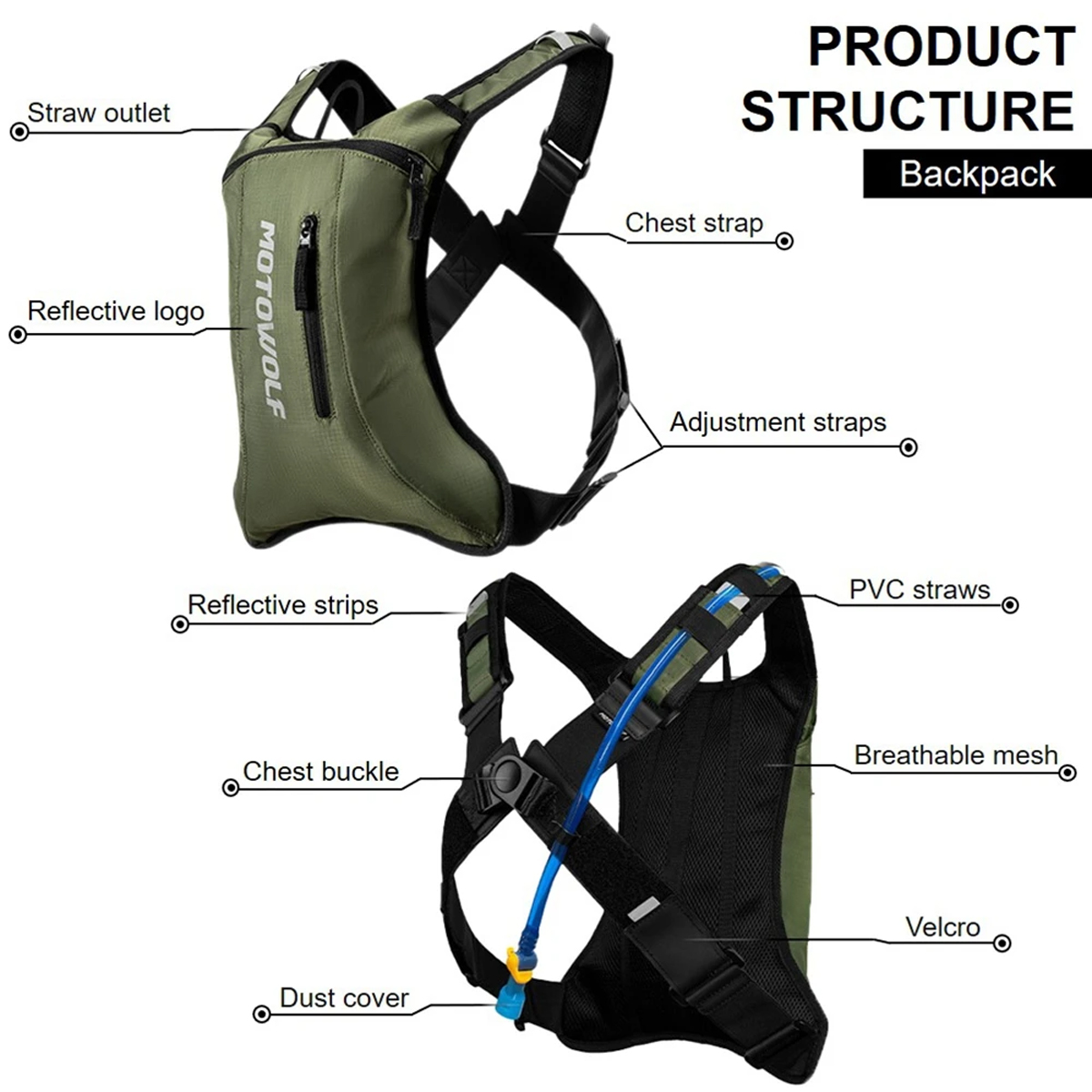 Motorcycle Cycling Hydration P – обзор и цена Mountain Biking Hydration Pack