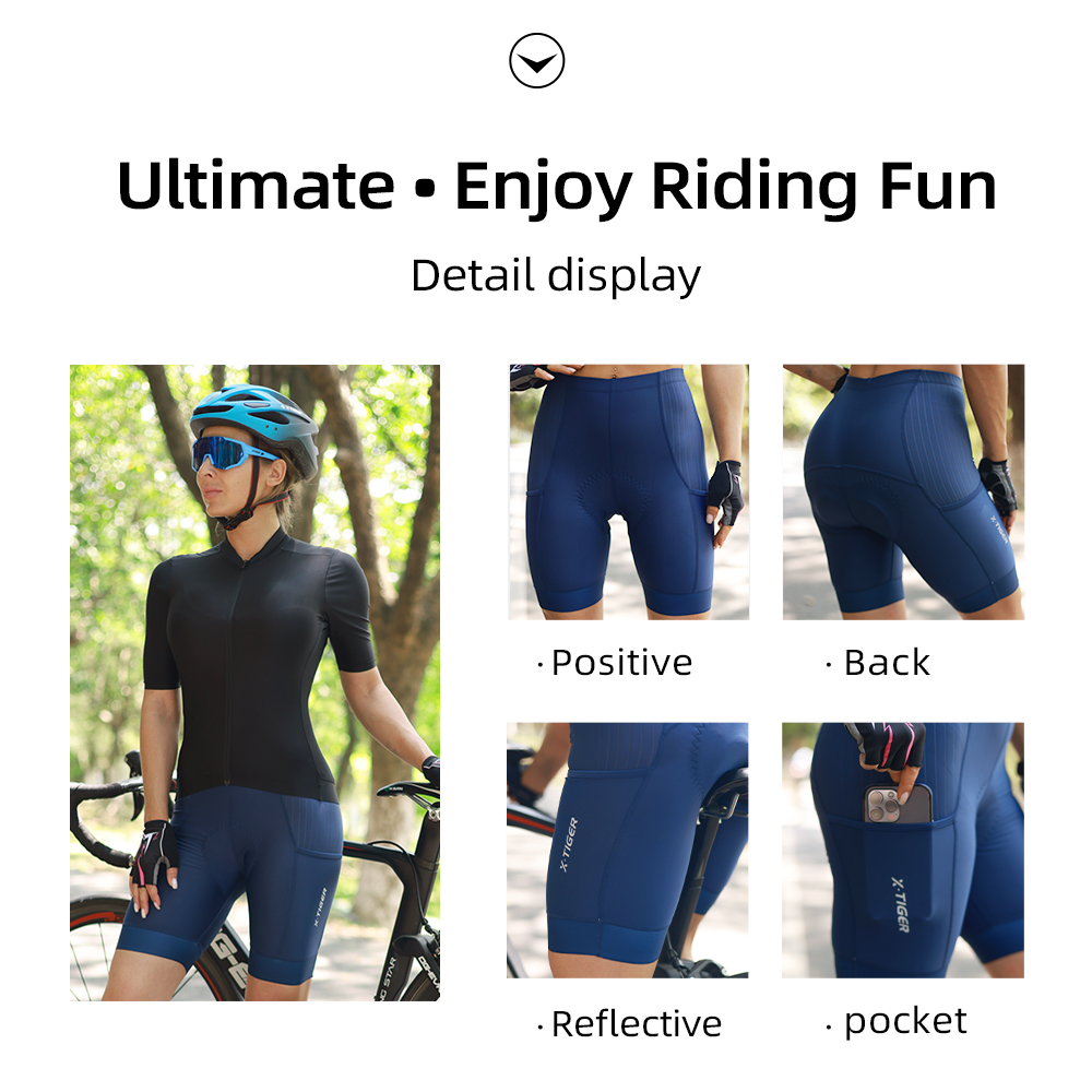 X-Tiger Blue Cycling Shorts Bi – обзор и цена Mountain Biking Shorts Women